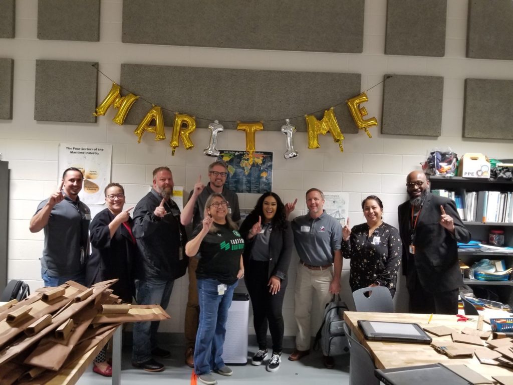 Port Houston mentoring at Austin High School